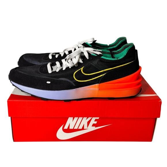 Nike Waffle One Peace and Unity Black Athletic Sneakers Tennis Shoes Mens 13 - Picture 1 of 11